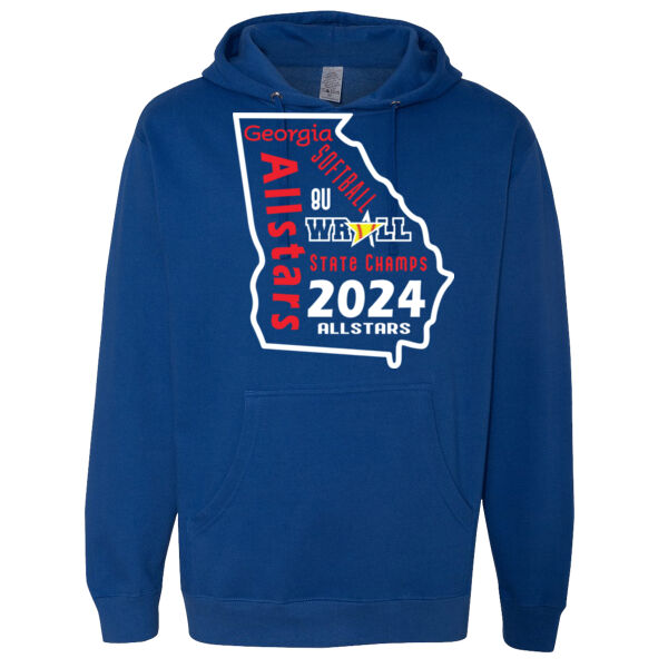 State Champs 8U Softball - Midweight Hooded Sweatshirt (Adult) Thumbnail