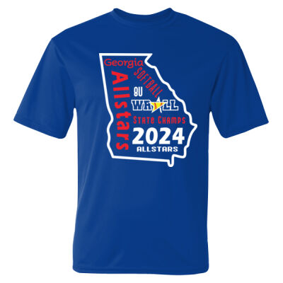 State Champs 8U Softball - C2 Sport Dry-Fit T-Shirt (Adult) Thumbnail