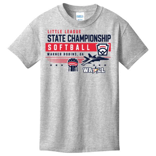 Softball State Championship Little League  - Fan Cotton T-shirt Youth Thumbnail